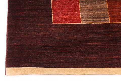 Gabbeh Brown Hand Knotted 70 X 99 Area Rug 254-30047 Image 1