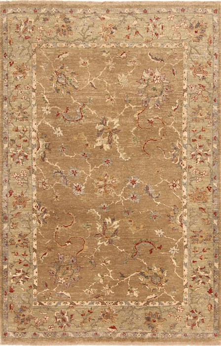 Jaipur Beige Hand Knotted 56 X 86 Area Rug 254-30051 Image 0