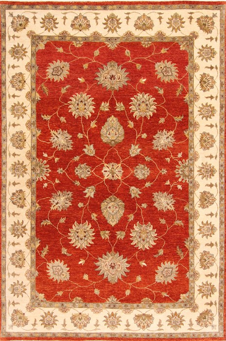 Ziegler Beige Hand Knotted 61 X 90 Area Rug 254-30052 Image 0