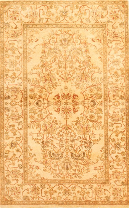 Tabriz Beige Hand Knotted 31 X 410  Area Rug 254-30053 Image 0