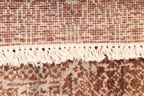 Modern Grey Hand Knotted 31 X 50  Area Rug 254-30056 Image 5