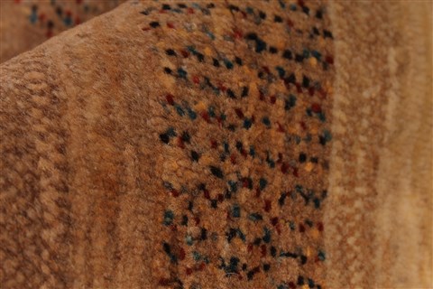 Gabbeh Beige Hand Knotted 23 X 49 Area Rug 254-30059 Image 10