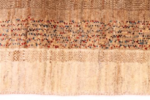 Gabbeh Beige Hand Knotted 23 X 49 Area Rug 254-30059 Image 3