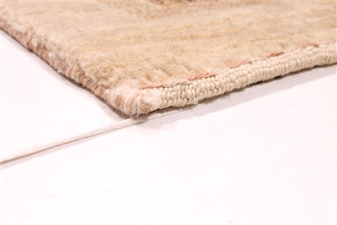Gabbeh Beige Hand Knotted 23 X 49 Area Rug 254-30059 Image 4