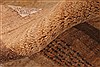 Gabbeh Beige Hand Knotted 23 X 49 Area Rug 254-30059 Thumb 9