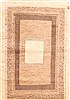 Gabbeh Beige Hand Knotted 23 X 49 Area Rug 254-30059 Thumb 0
