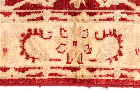 Pishavar Red Hand Knotted 31 X 50 Area Rug 254-30060 Image 3