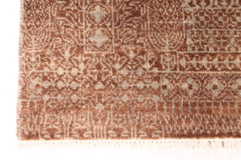 Modern Beige Hand Knotted 30 X 51 Area Rug 254-30061 Image 1