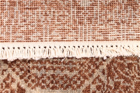 Modern Beige Hand Knotted 30 X 51 Area Rug 254-30061 Image 5