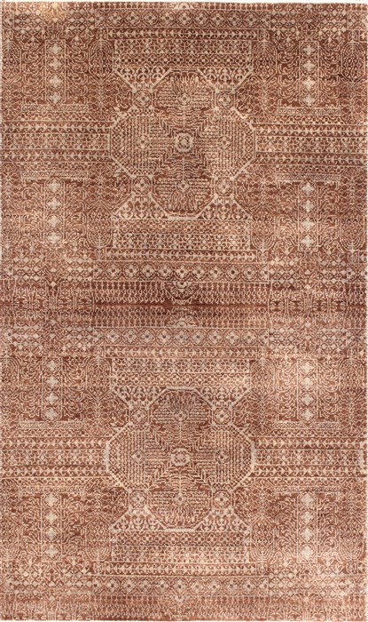 Modern Beige Hand Knotted 30 X 51 Area Rug 254-30061 Image 0