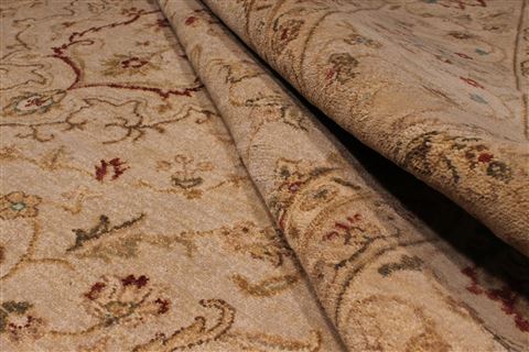 Chobi Beige Hand Knotted 80 X 101 Area Rug 301-30067 Image 3