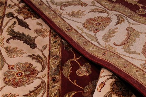 Jaipur Red Hand Knotted 81 X 100 Area Rug 301-30068 Image 3