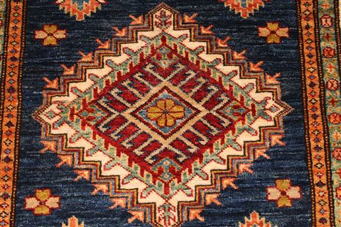 Kazak Beige Hand Knotted 34 X 52 Area Rug 254-30069 Image 2