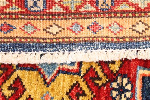 Kazak Beige Hand Knotted 34 X 52 Area Rug 254-30069 Image 5