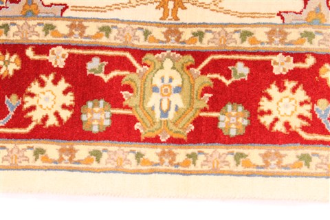 Tabriz Beige Hand Knotted 29 X 42 Area Rug 254-30071 Image 3