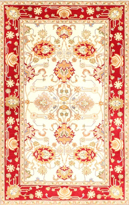 Tabriz Beige Hand Knotted 29 X 42 Area Rug 254-30071 Image 0