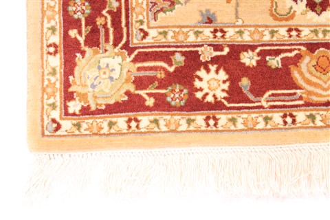 Tabriz Beige Hand Knotted 27 X 43 Area Rug 254-30073 Image 1