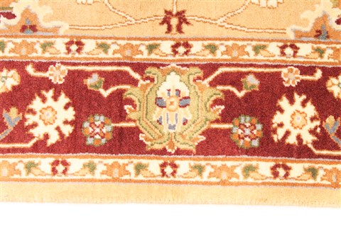 Tabriz Beige Hand Knotted 27 X 43 Area Rug 254-30073 Image 3