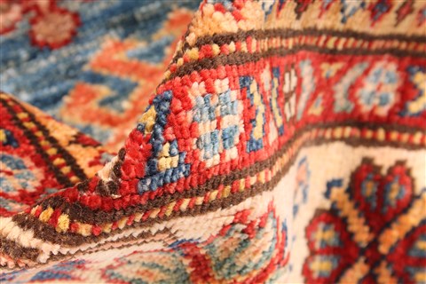 Kazak Beige Hand Knotted 34 X 410 Area Rug 254-30075 Image 8