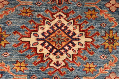 Kazak Beige Square Hand Knotted 30 X 30 Area Rug 254-30076 Image 2