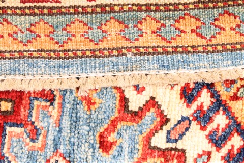 Kazak Beige Square Hand Knotted 30 X 30 Area Rug 254-30076 Image 5
