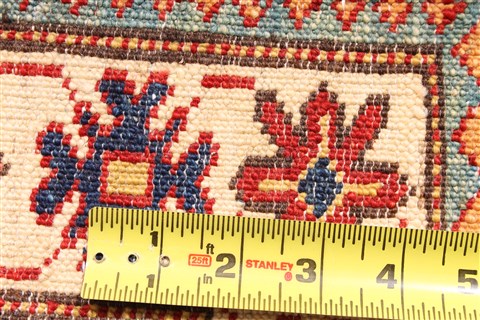 Kazak Beige Square Hand Knotted 30 X 30 Area Rug 254-30076 Image 6