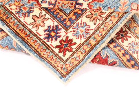 Kazak Beige Square Hand Knotted 30 X 30 Area Rug 254-30076 Image 7