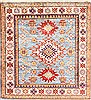 Kazak Beige Square Hand Knotted 30 X 30  Area Rug 254-30076 Thumb 0