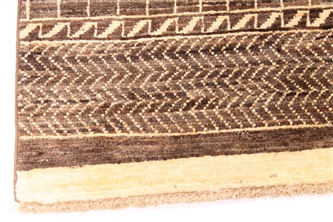 Modern Beige Hand Knotted 311 X 60 Area Rug 254-30078 Image 1