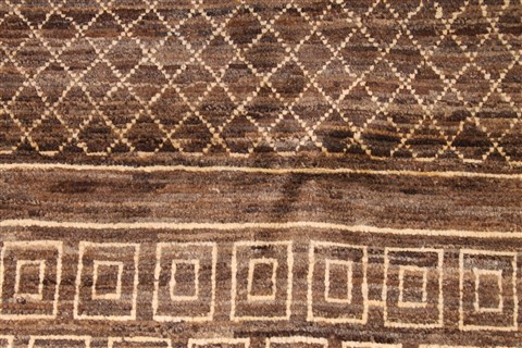 Modern Beige Hand Knotted 311 X 60 Area Rug 254-30078 Image 2
