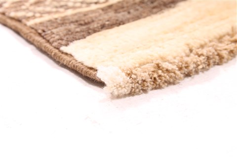 Modern Beige Hand Knotted 311 X 60 Area Rug 254-30078 Image 4