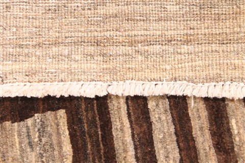 Modern Brown Hand Knotted 39 X 510 Area Rug 254-30079 Image 5