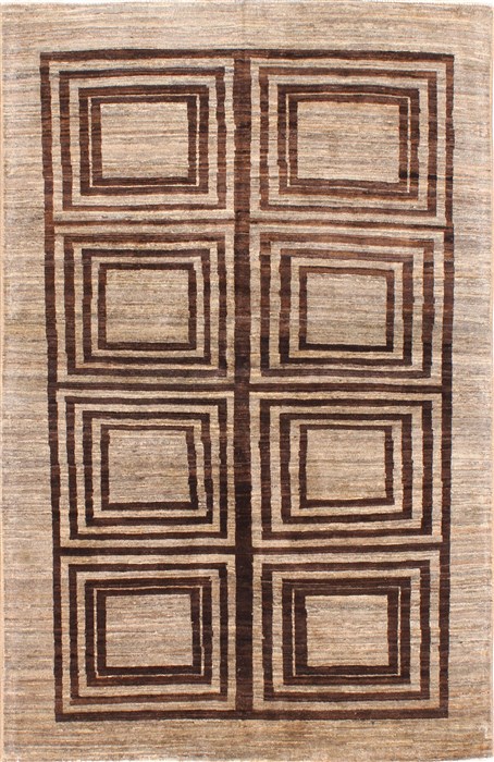 Modern Brown Hand Knotted 39 X 510 Area Rug 254-30079 Image 0