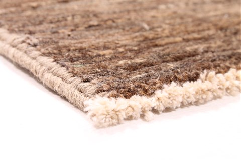 Gabbeh Brown Hand Knotted 311 X 59  Area Rug 254-30080 Image 4