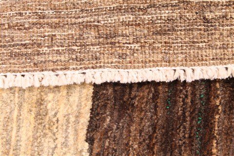 Gabbeh Brown Hand Knotted 311 X 59  Area Rug 254-30080 Image 5