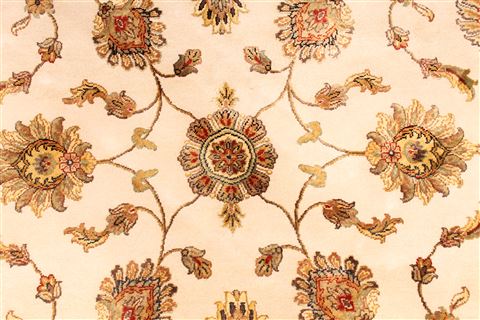 Kashmar Beige Round Hand Knotted 710 X 80 Area Rug 254-30081 Image 2