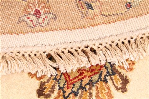 Kashmar Beige Round Hand Knotted 710 X 80 Area Rug 254-30081 Image 4