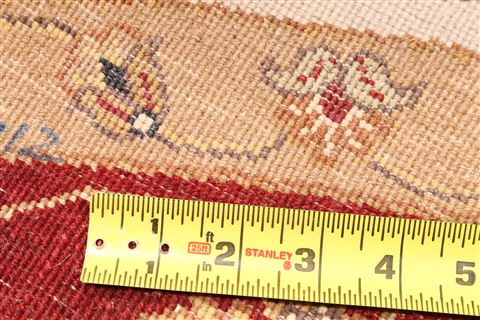 Kashmar Beige Round Hand Knotted 710 X 80 Area Rug 254-30081 Image 5