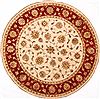 Kashmar Beige Round Hand Knotted 710 X 80 Area Rug 254-30081 Thumb 0