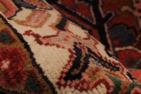 Heriz Blue Hand Knotted 102 X 134 Area Rug 254-30087 Image 9