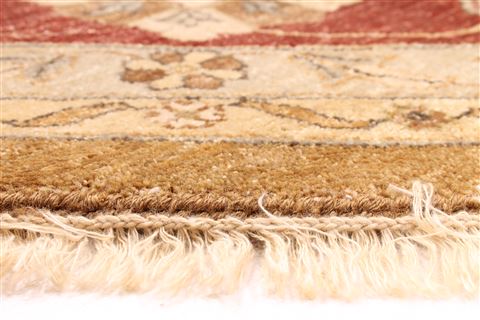 Mahal Beige Round Hand Knotted 118 X 1110 Area Rug 254-30089 Image 3