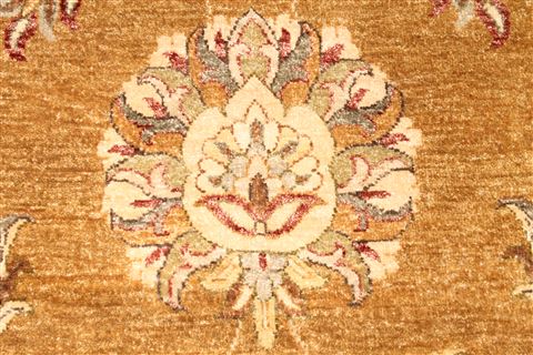 Mahal Beige Round Hand Knotted 118 X 1110 Area Rug 254-30089 Image 4