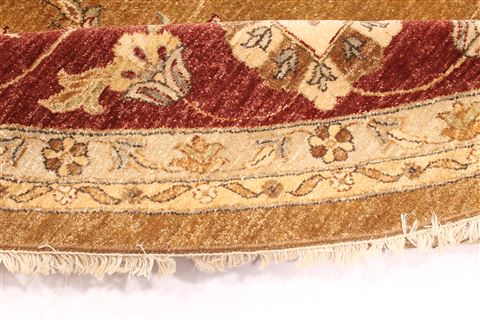 Mahal Beige Round Hand Knotted 118 X 1110 Area Rug 254-30089 Image 8