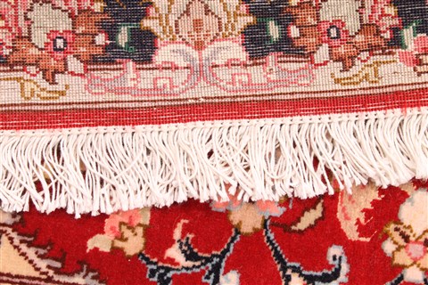 Tabriz Beige Runner Hand Knotted 27 X 100 Area Rug 254-30090 Image 5