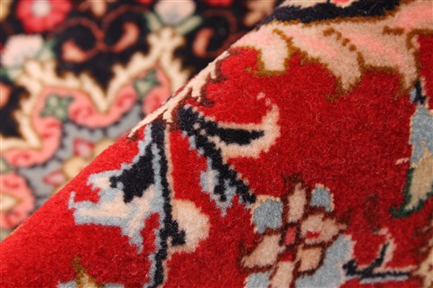 Tabriz Beige Runner Hand Knotted 27 X 100 Area Rug 254-30090 Image 8