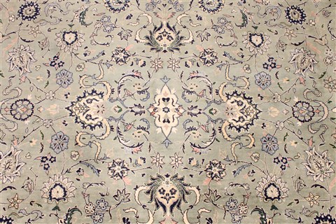 Tabriz Beige Hand Knotted 80 X 100  Area Rug 254-30092 Image 2