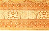 Agra Brown Hand Knotted 82 X 104 Area Rug 254-30094 Thumb 3