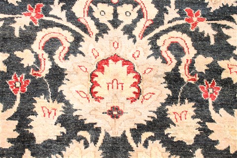 Pishavar Beige Hand Knotted 81 X 911 Area Rug 254-30096 Image 10