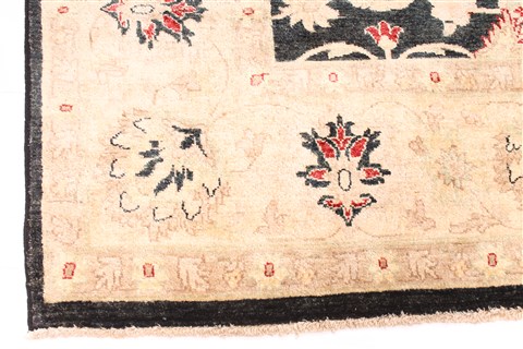 Pishavar Beige Hand Knotted 81 X 911 Area Rug 254-30096 Image 1