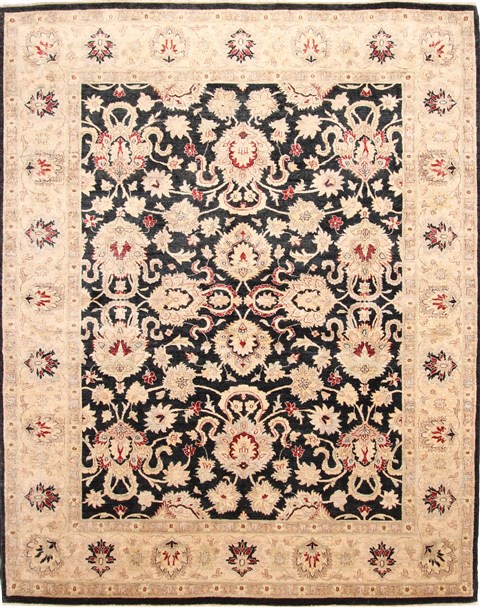 Pishavar Beige Hand Knotted 81 X 911 Area Rug 254-30096 Image 0
